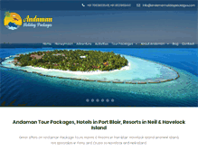 Tablet Screenshot of andamanholidaypackages.com
